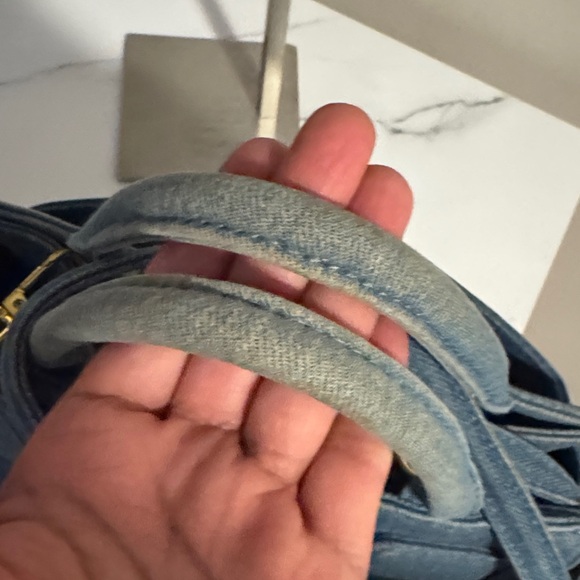 Brandon Blackwood Blue Denim Medium Kuei Bag - Picture 2 of 8